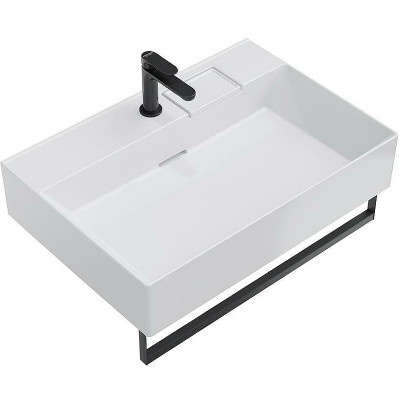 Раковина накладная Kerama Marazzi Logica 70 LO.wb.70.1 белая глянцевая прямоугольная