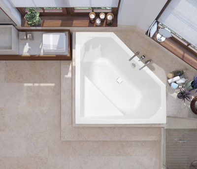 Акриловая ванна Vagnerplast Cavallo 140x140 четверть круга