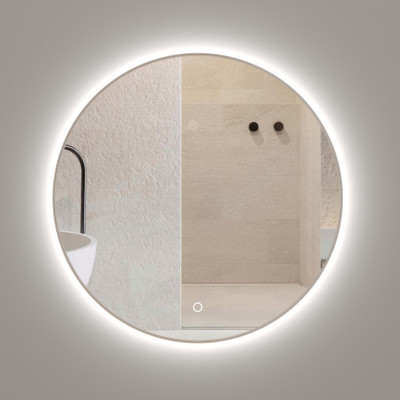 Зеркало подвесное для ванной Onika Сола 50 с LED подсветкой, круглое (205025)