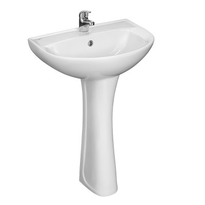 Раковина подвесная Santeri Виктория 55 1.3111.6.S00.11B.0 белая прямоугольная