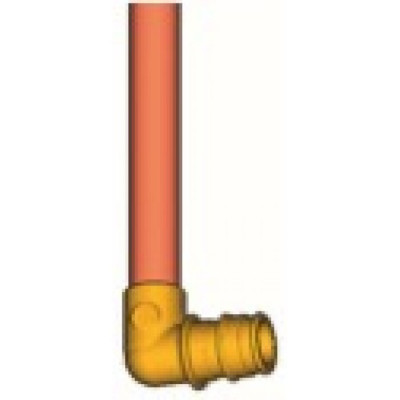 Угольник 90° с хромированной трубкой для системы Gх16х15(L-300 мм) Giacomini GX128X003