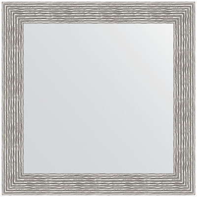 Зеркало настенное Evoform Definite 80х80 BY 3249 в багетной раме Волна хром 90 мм