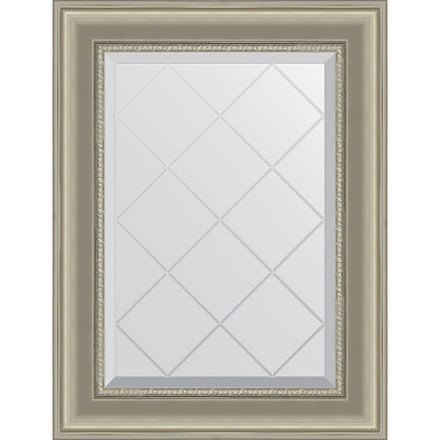 Зеркало настенное Evoform ExclusiveG 74х56 BY 4020 с гравировкой в багетной раме Хамелеон 88 мм
