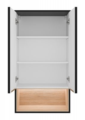 Шкаф над стиральной машиной Brevita Enfida 60 ENF-08060-021 черный