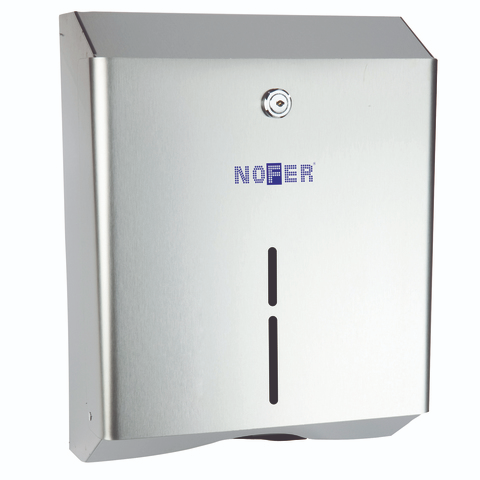 Диспенсер для бумажных полотенец NOFER 04010.B, сталь/глянец