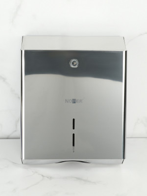 Диспенсер для бумажных полотенец NOFER 04010.B, сталь/глянец