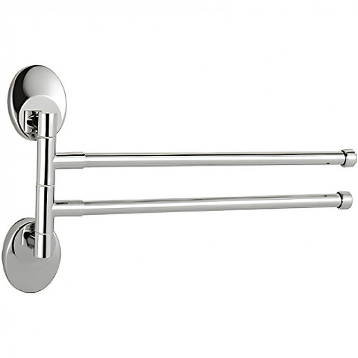 Полотенцедержатель Haiba HB1612 двойной поворотный (металл) хром