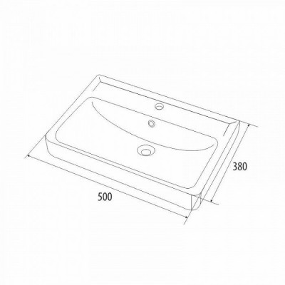 Тумба с раковиной IDDIS Sena 50 напольная белая/под дерево (SEN50W1i95K), дизайн современный