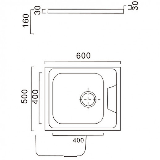 Кухонная мойка Haiba 50 HB5060-06 (нерж сталь) полированная