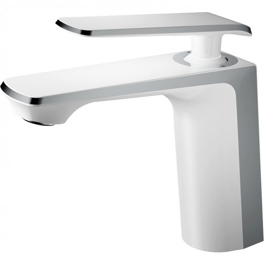 Однорычажный смеситель для раковины Haiba HB10548-8 (латунь) белый, хром