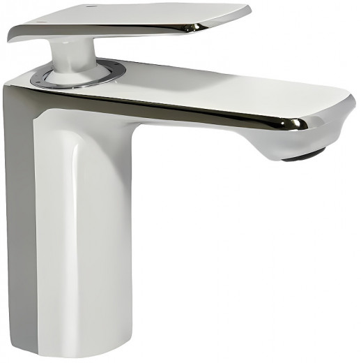 Однорычажный смеситель для раковины Haiba HB10548-8 (латунь) белый, хром