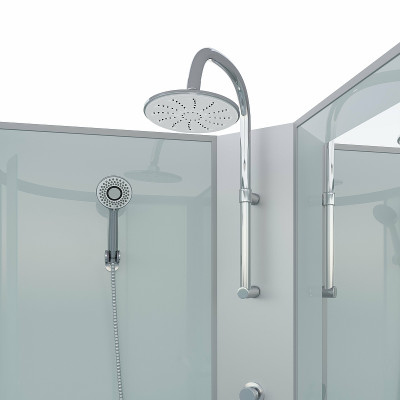 Душевая кабина Niagara Classic 80x80 NG-2307-14BKTG с гидромассажем четверть круга