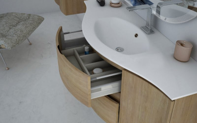 Тумба под раковину CEZARES VAGUE 104 Rovere tabacco