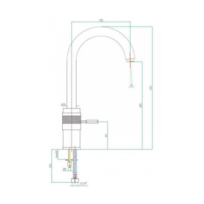 Fiore XP 48CR6451 смеситель для раковины, хром