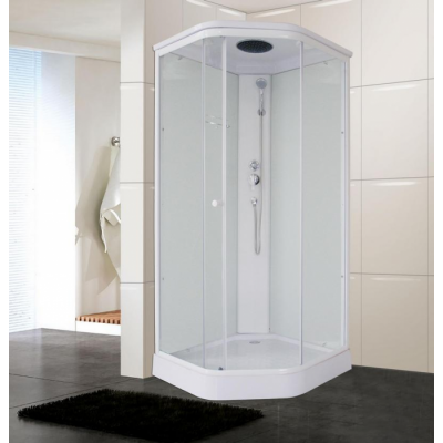 Душевая кабина Parly Penta P91 90х90х215см, трапеция, белый