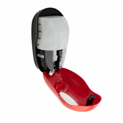 GFmark 724 настенный сенсорный дозатор для дезинфекции 1000 мл, пластик/красный