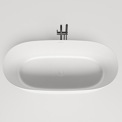 Ванна из искусственного камня Salini Sofia 170х80 102516G белая глянцевая овальная