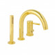 MIGLIORE Fortis GOLD 27982 смеситель на борт ванны на 3 отверстия, золото золото (27982)