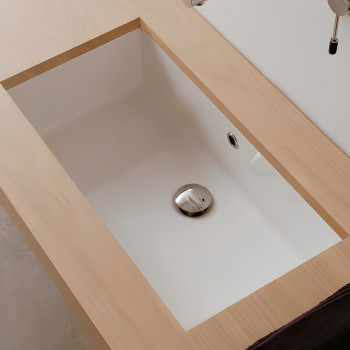 Раковина в ванную Scarabeo Gaia-Tech-Miky 87 8092 белая прямоугольная