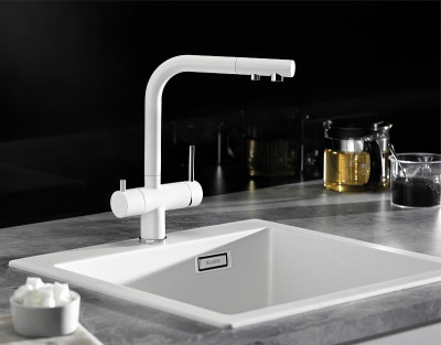 Кухонный смеситель Blanco Fontas II 525141 белый