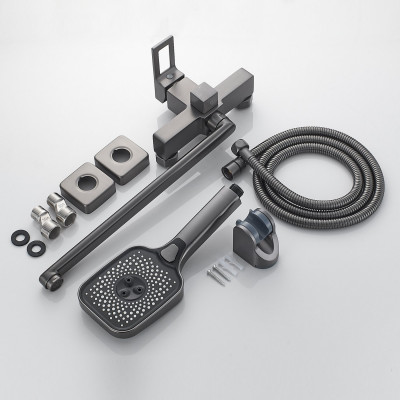 Смеситель для ванны Raffine F2296T, оружейная сталь