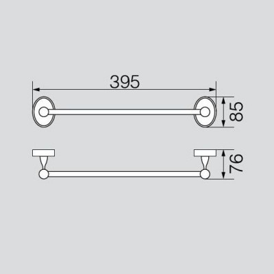 VERAGIO BONJOUR BRONZO VR.BNR-7820.BR полотенцедержатель, 35 см, бронза