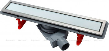 Душевой лоток Pestan Confluo Premium White Glass Line 13000282, 550мм  Нержавеющая сталь / Пластик / Стекло