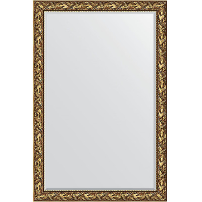 Зеркало настенное Evoform Exclusive 179х119 BY 3623 с фацетом в багетной раме Византия золото 99 мм
