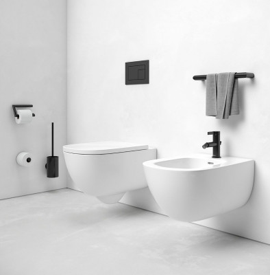 Туалетный ершик Keuco Collection Reva 12864 379000 черный матовый настенный