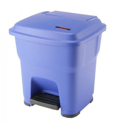 Vileda Гера контейнер пластиковый с педалью и крышкой 35 л 39х39х44 см