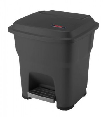 Vileda Гера контейнер пластиковый с педалью и крышкой 35 л 39х39х44 см