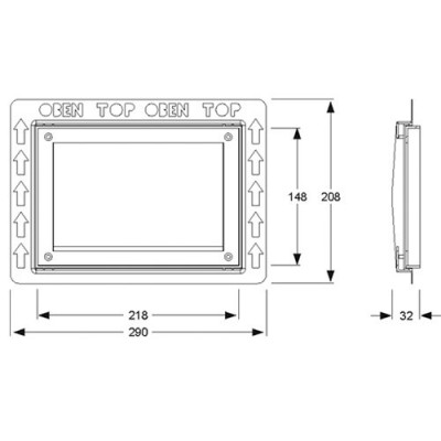 Mepa Orbit/Zero 421900 Монтажная рамка для установки смывных клавиш (пластик), белая