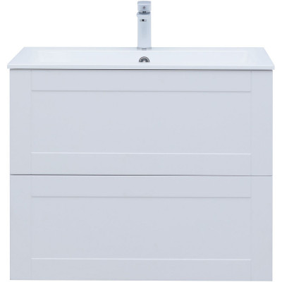 Тумба под раковину Aquanet Терра 80 313234 подвесная белая матовая