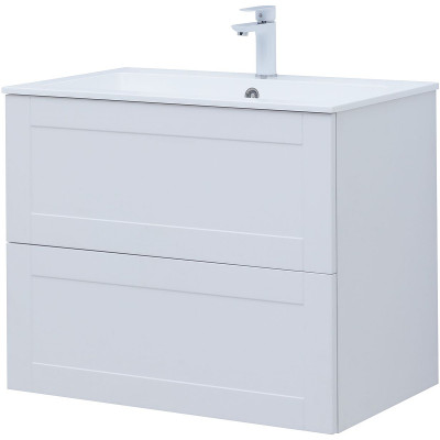 Тумба под раковину Aquanet Терра 80 313234 подвесная белая матовая