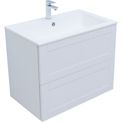 Тумба под раковину Aquanet Терра 80 313234 подвесная белая матовая