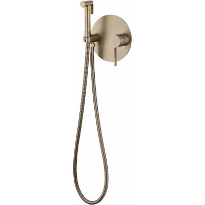 Гигиенический душ со смесителем Abber Emotion AF8826G золото матовое