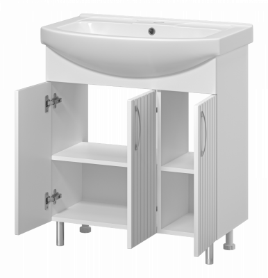 Тумба под раковину напольная Misty Изео 75 белый (Э-Изе01075-021Н)