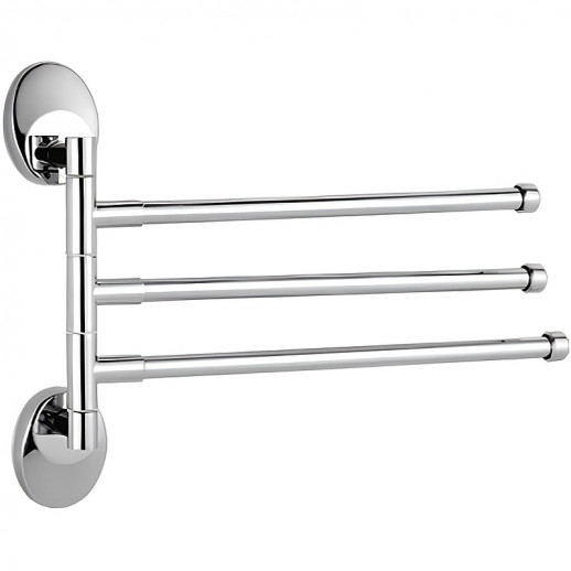 Полотенцедержатель Haiba HB1613 тройной поворотный (металл) хром