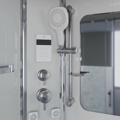 Душевая кабина Niagara Ultra 120x80 L NG-310-01L с гидромассажем асимметричная