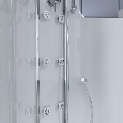 Душевая кабина Niagara Ultra 120x80 L NG-310-01L с гидромассажем асимметричная