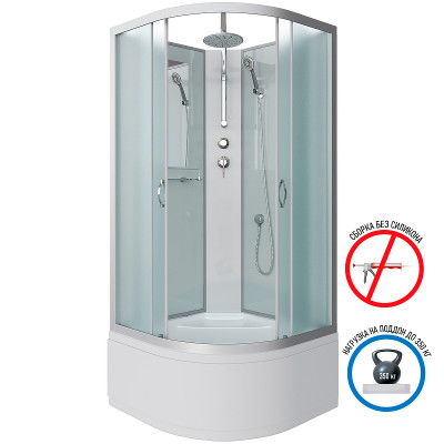 Душевая кабина Niagara Classic 80x80 NG-2307-14BKT четверть круга
