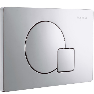 Клавиша смыва Aquanika Basic Q-type 01.02.10 хром abs-пластик
