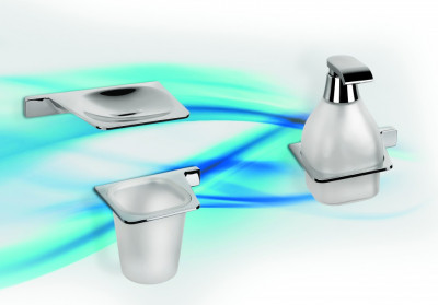 Colombo Alize B2502 SX стакан подвесной, хром/стекло