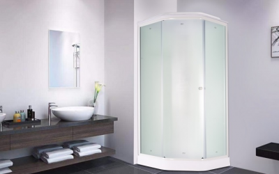 Душевая кабина Parly Penta P91F 90х90х215см, трапеция, белый/матовое стекло