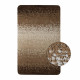 Коврик в ванную SILVER одинарный коричневый, переход, 50х80 см, 100% полиэстер САНАКС (02215)  (02215)