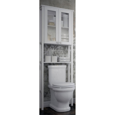 Шкаф-пенал в ванную Corozo Таормина 60 SD-00000368 над унитазом белый