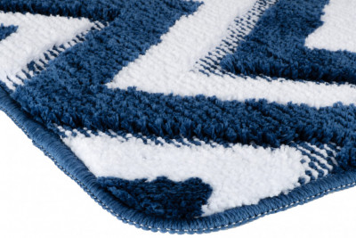 Коврик для ванной Fixsen River темно-синий 50х80 см. ( FX-5004M)