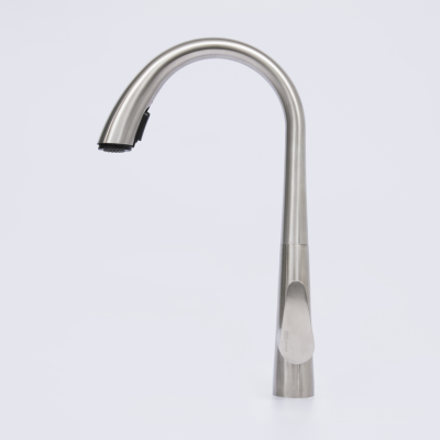 Смеситель WasserKRAFT A8617 кухонный с выдвижной лейкой, высокий нержавеющая сталь