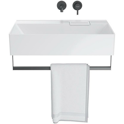 Раковина накладная Kerama Marazzi Logica 70 LO.wb.70.0 белая глянцевая прямоугольная