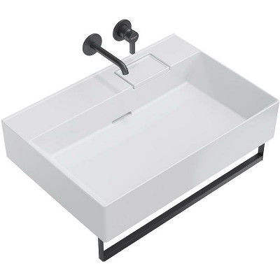 Раковина накладная Kerama Marazzi Logica 70 LO.wb.70.0 белая глянцевая прямоугольная
